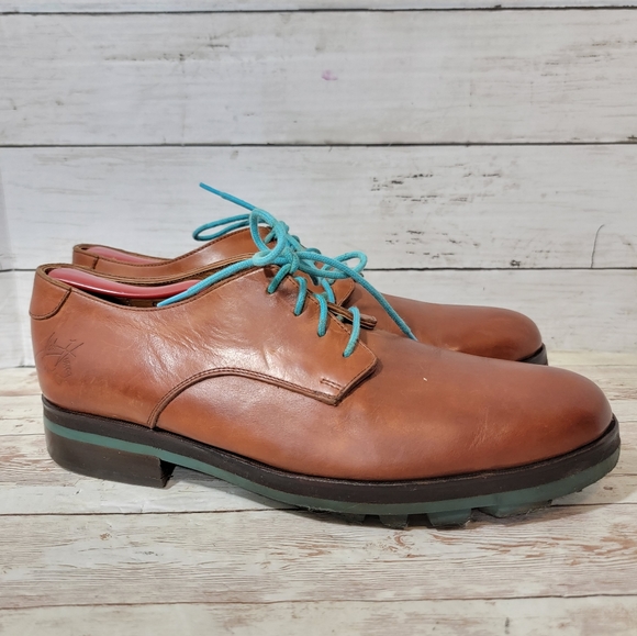 John Fluevog Other - John Fluevog tan oxfords with 7th heaven angels sole